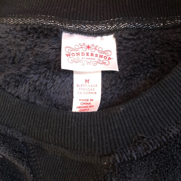 All Black Fuzzy Top - Picture 5 of 5